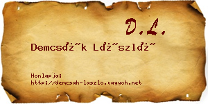 Demcsák László névjegykártya